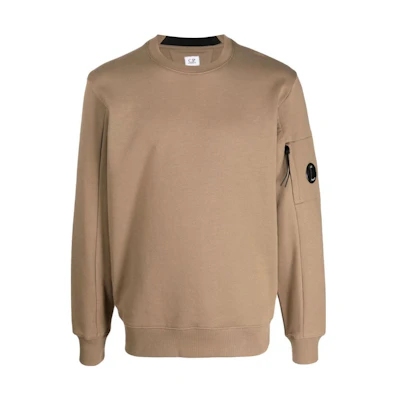 C.P. Company Loose Fit Crewneck Sweatshirt Taupe 14CMSS022A005086W
