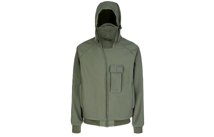 C.P. Company Metropolis Series CPShell Solid Hoodie Jacket Lime Green 11CMOW004A006097A665