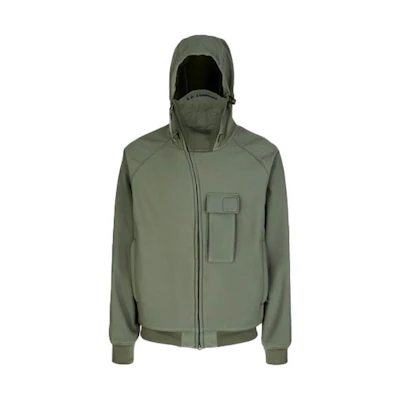 C.P. Company Metropolis Series CPShell Solid Hoodie Jacket Lime Green 11CMOW004A006097A665