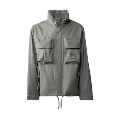 C.P. Company Metropolis Series GORE-TEX INFINIUM™ Utility Jacket Silver Grey CLOW004A110031A913