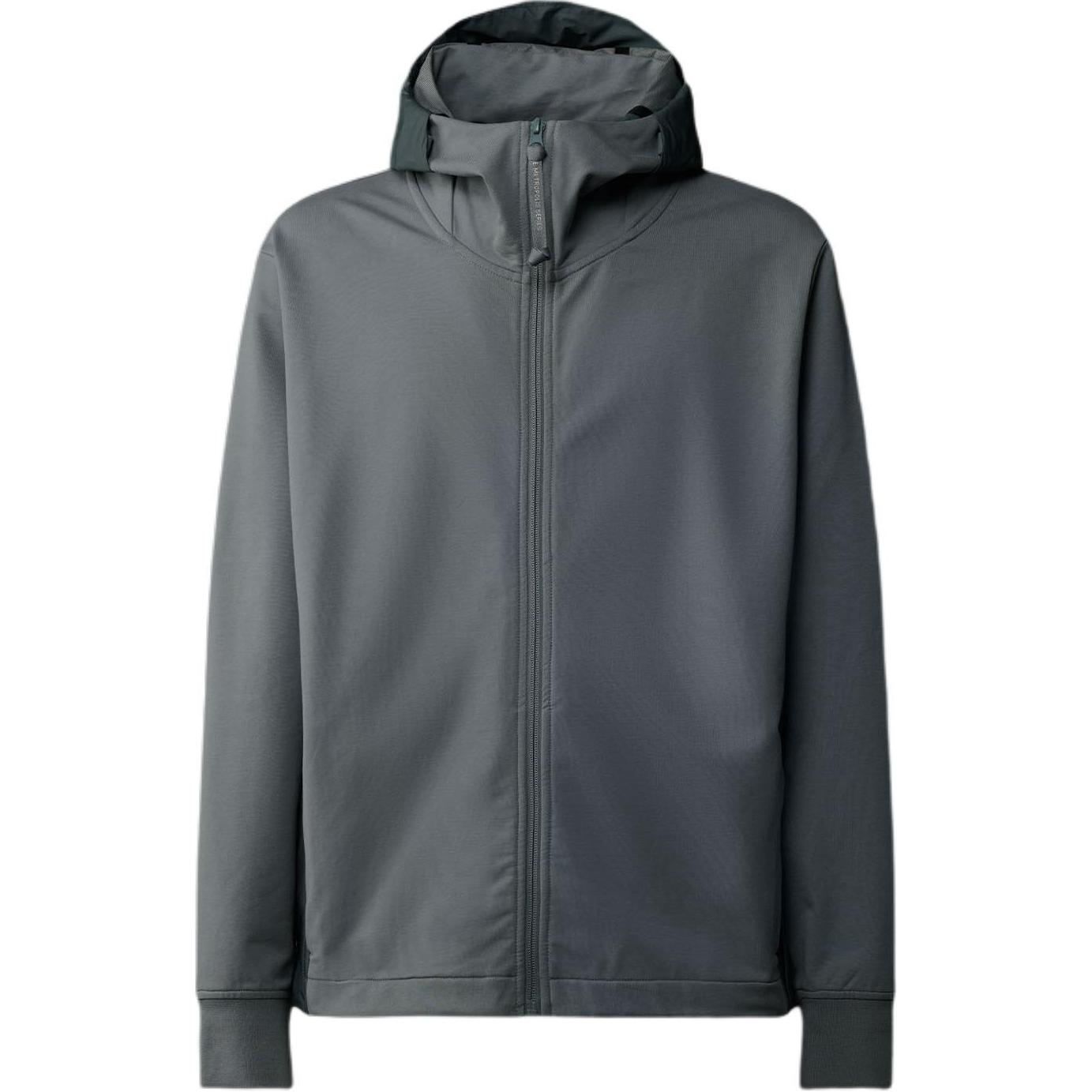 C.P. Company Metropolis Series Gray Full-Zip Ribbed Hoodie Jacket 16CLSS014A006452M975