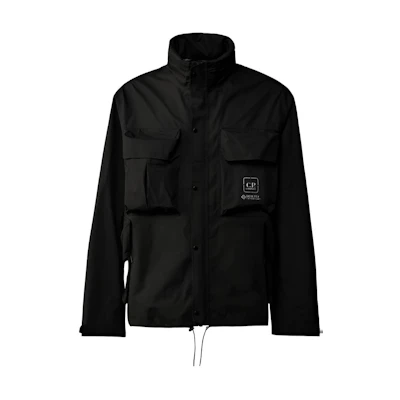 C.P. Company Metropolis Series Zip-Up Utility Jacket Black - Long Sleeve 16CLOW004A110031A999