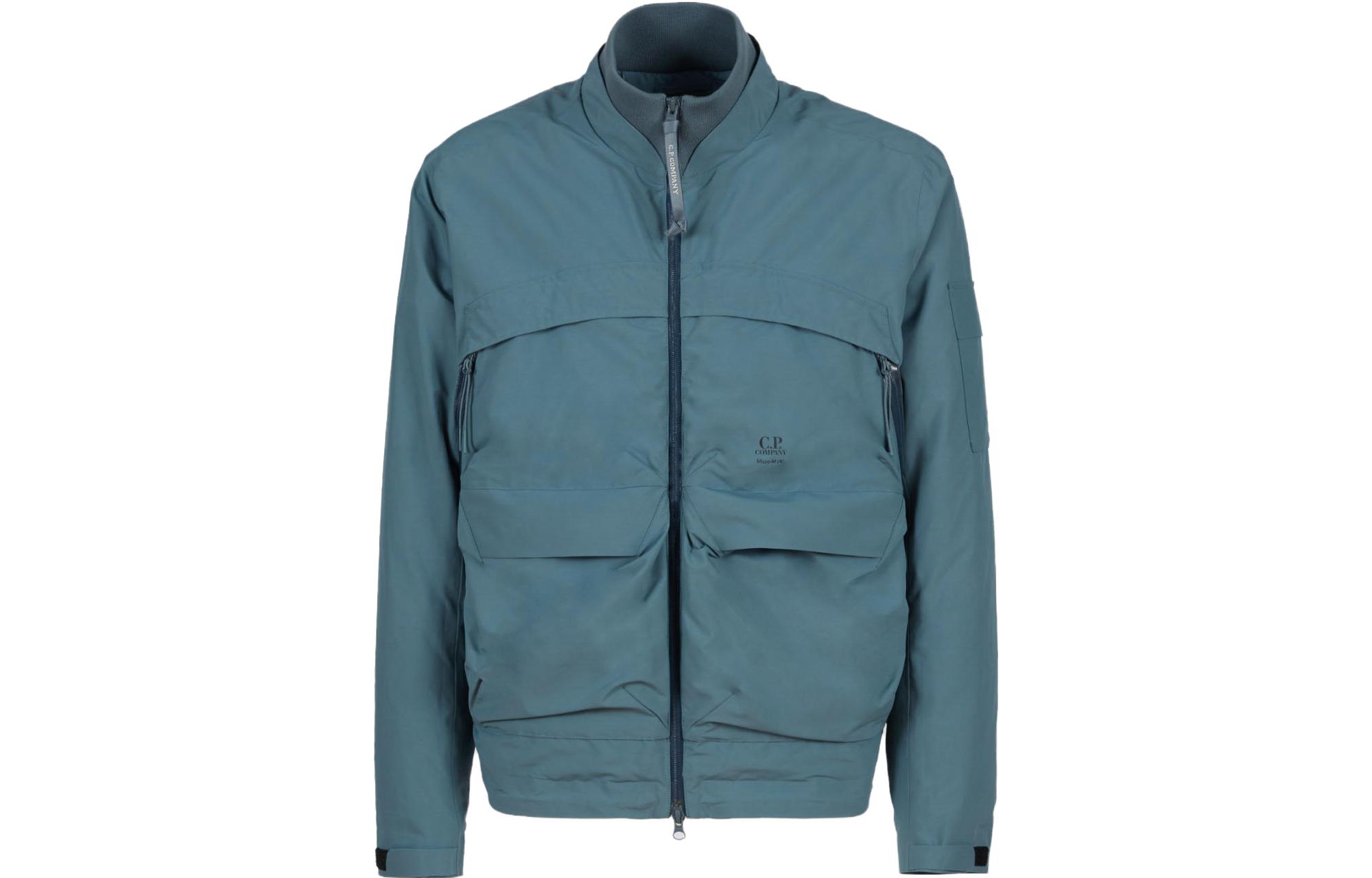 C.P. Company Micro-M® Down Solid Zip Jacket Unisex Blue 15CMOW219A006355A871