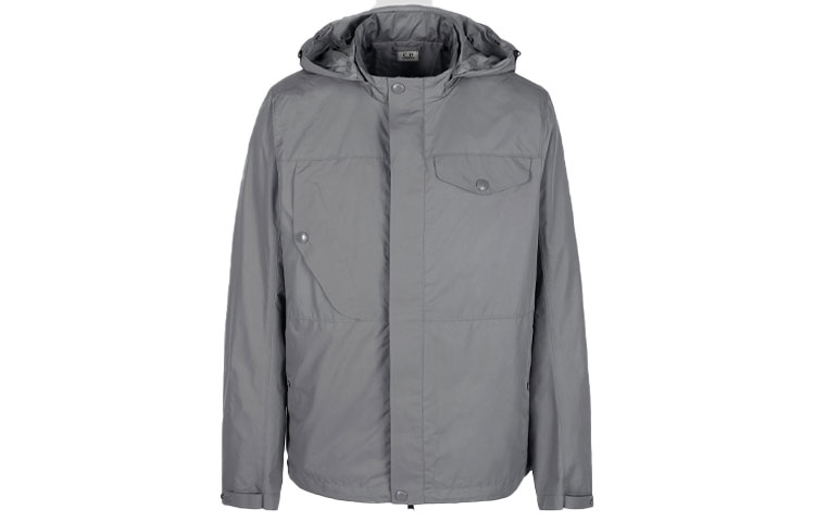 C.P. Company Micro-M Goggle Hooded Jacket Grey 11CMOS018A004275A921