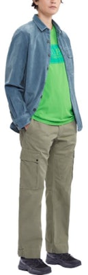 C.P. カンパニー ミリタリーツイルカーゴパンツ グリーン ルーズフィットジッパーポケット 15CMPA179A006409G335 Shop C.P. カンパニー ミリタリーツイルカーゴパンツ グリーン ルーズフィットジッパーポケット 15CMPA179A006409G335