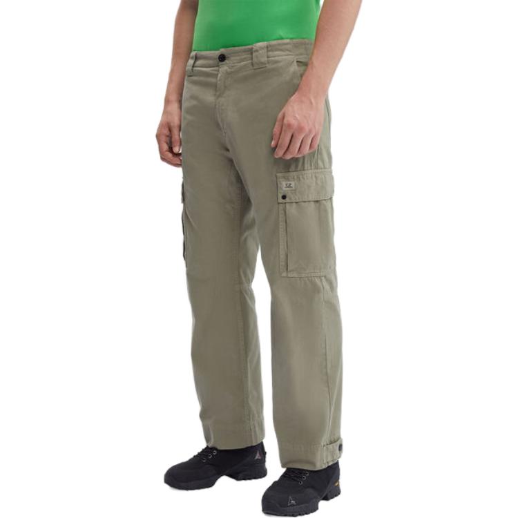 Details for C.P. カンパニー ミリタリーツイルカーゴパンツ グリーン ルーズフィットジッパーポケット 15CMPA179A006409G335