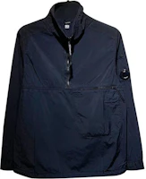 C.P. Company Navy Blue Half-Zip Stand Collar Loose-Fit Jacket CMOS241A005660G888 C.P. Company Navy Blue Half-Zip Stand Collar Loose-Fit Jacket CMOS241A005660G888