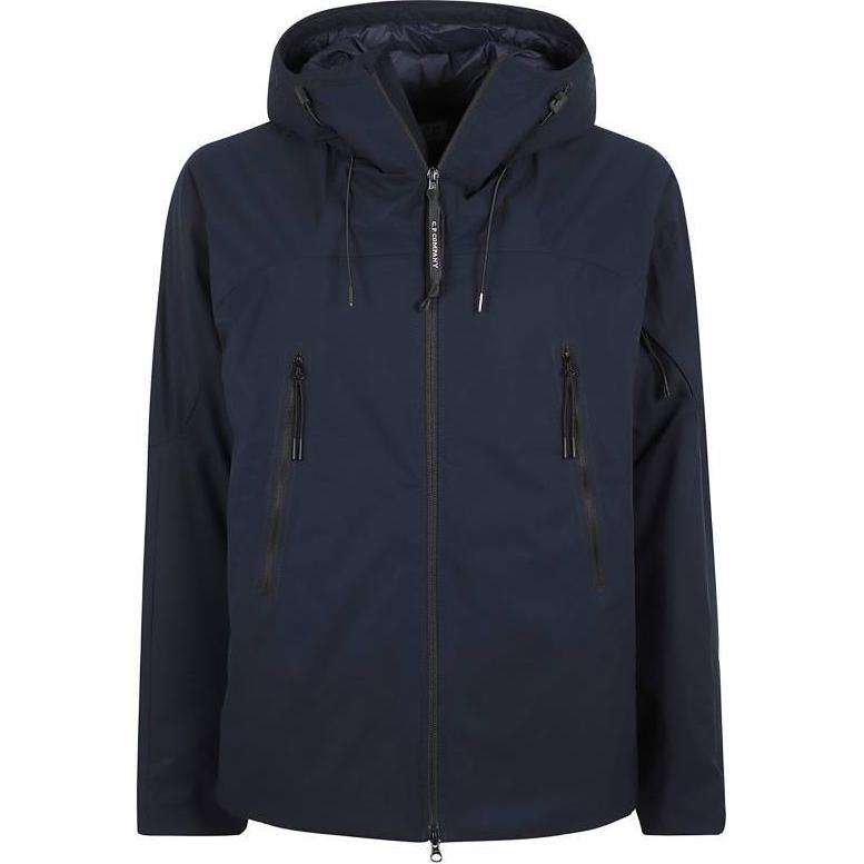 C.P. Company Navy Blue Hooded Loose Fit Zip-Up Jacket CMOW014A004117A888