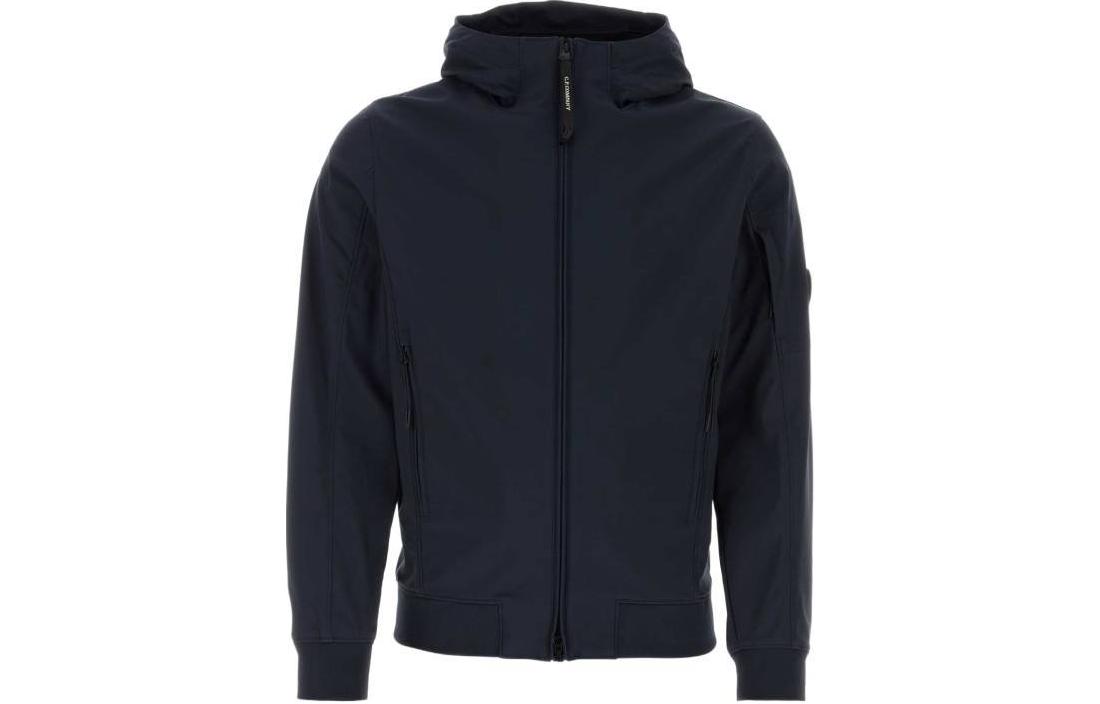 C.P. Company Navy Blue Slim Fit Zip-Up Hoodie Jacket CMOW003A005968A888