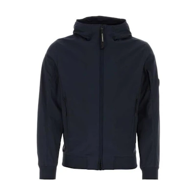 C.P. Company Navy Blue Slim Fit Zip-Up Hoodie Jacket CMOW003A005968A888