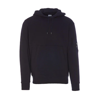 C.P. Company Navy Blue Solid Pullover Hoodie Long Sleeve CMSS024A005086W888