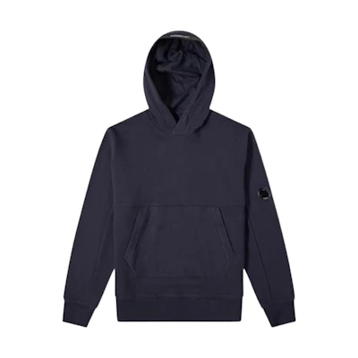 C.P. Company Navy Blue Unisex Solid Color Long Sleeve Hoodie 10CMSS047A005086W888