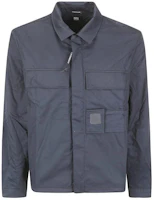 C.P. Company Navy Blue Zip-Up Collared Jacket 15CLSH054A006472A888 C.P. Company Navy Blue Zip-Up Collared Jacket 15CLSH054A006472A888