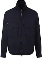 C.P. Company Navy Blue Zip-Up Jacket with Chest Pocket CMOS047A005904G888 C.P. Company Navy Blue Zip-Up Jacket with Chest Pocket CMOS047A005904G888