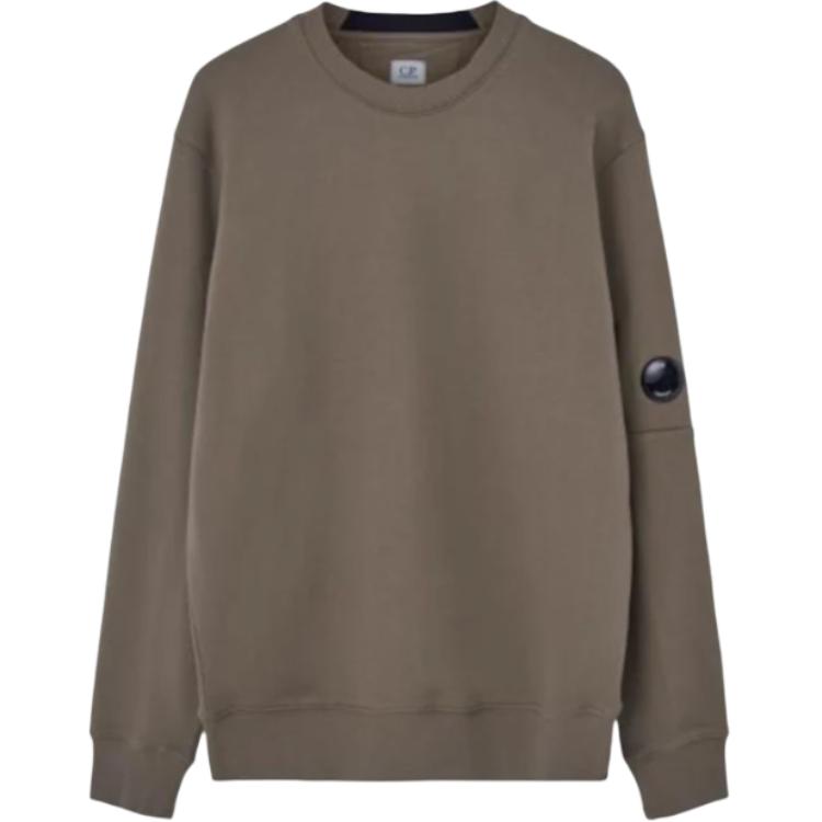 C.P. Company Olive Crewneck Pullover Sweatshirt CMSS023A005086W359