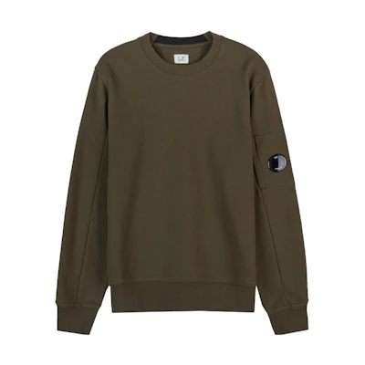 C.P. Company Olive Green Crewneck Pullover Sweatshirt 15CKSS032C002246G683