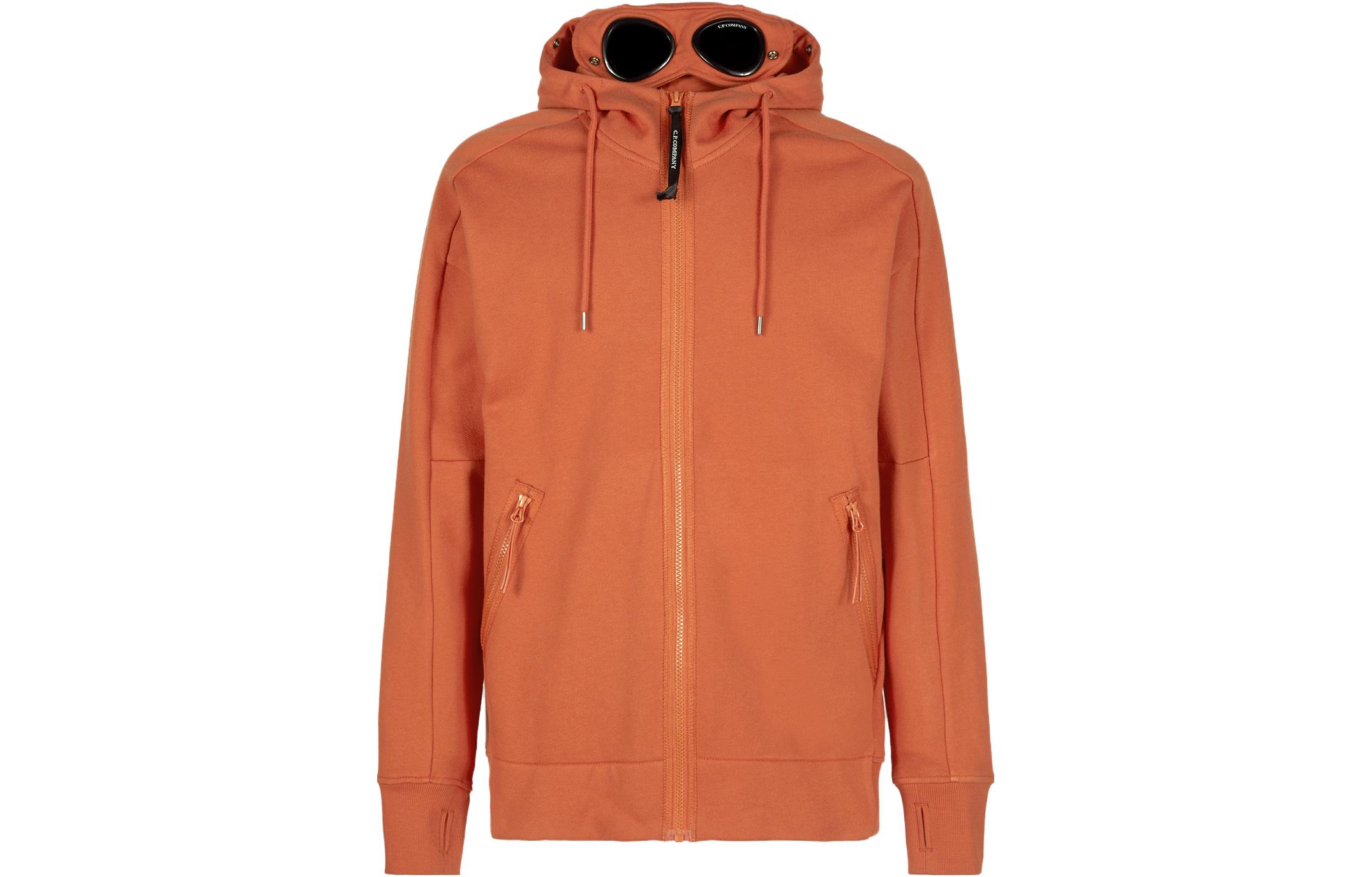 C.P. Company Orange Goggle Hoodie 14CMSS082A005086W439