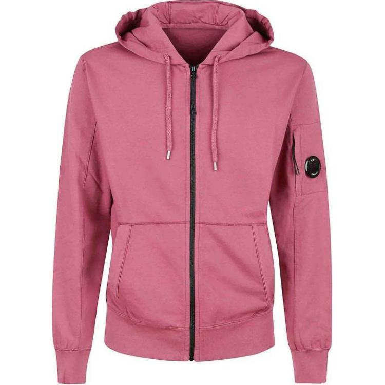 C.P. Company Pink Hoodie Zip-Up Long Sleeve Jacket CMSS034A002246G577