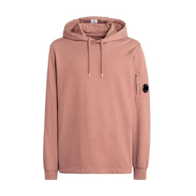 C.P. Company Pink Solid Color Button Detail Hoodie 15CMSS033A002246G476