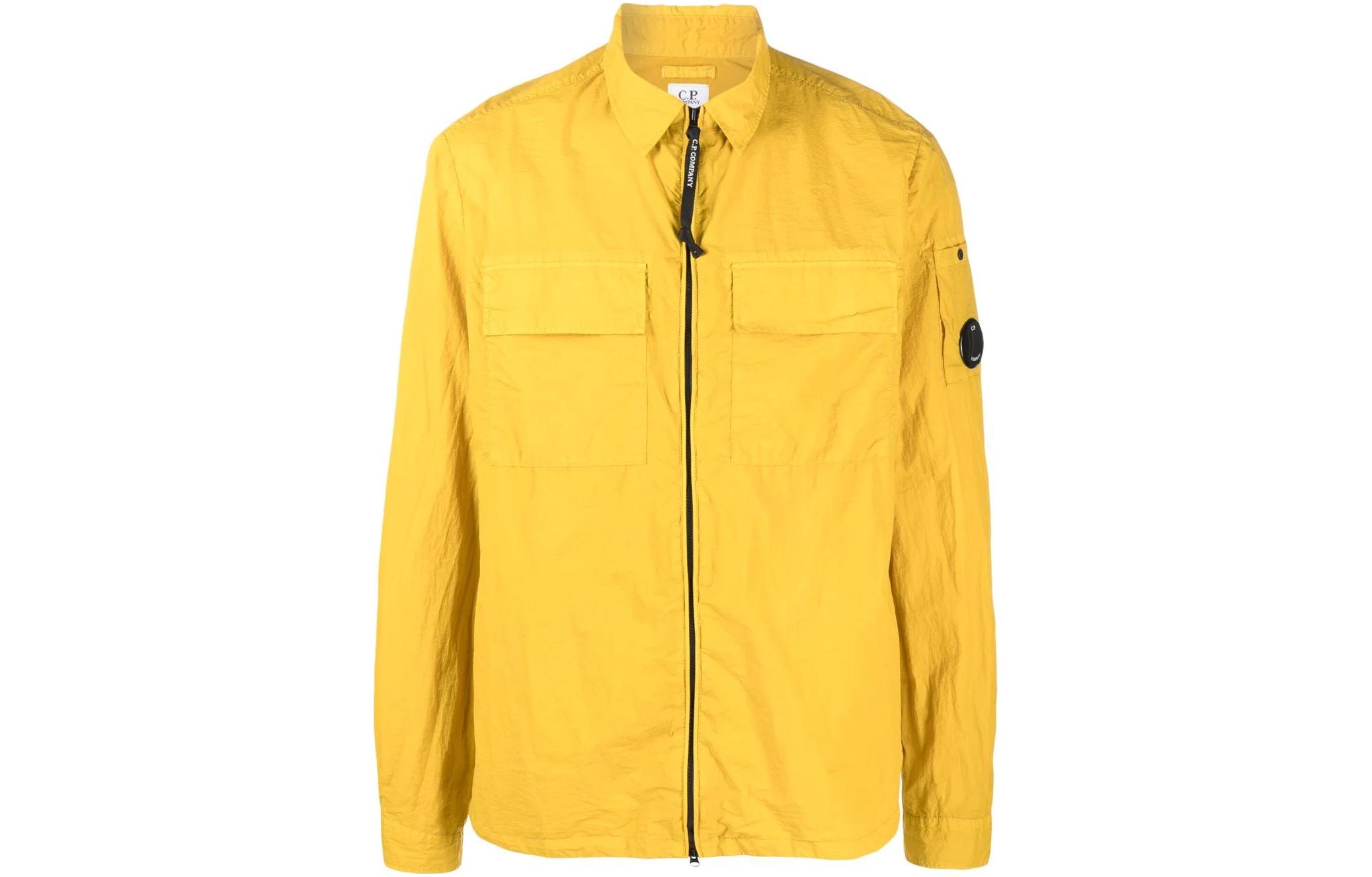 C.P. Company Plain Logo Lens Pocket Collared Long Sleeve Jacket Men 12CMSH141A005783G239