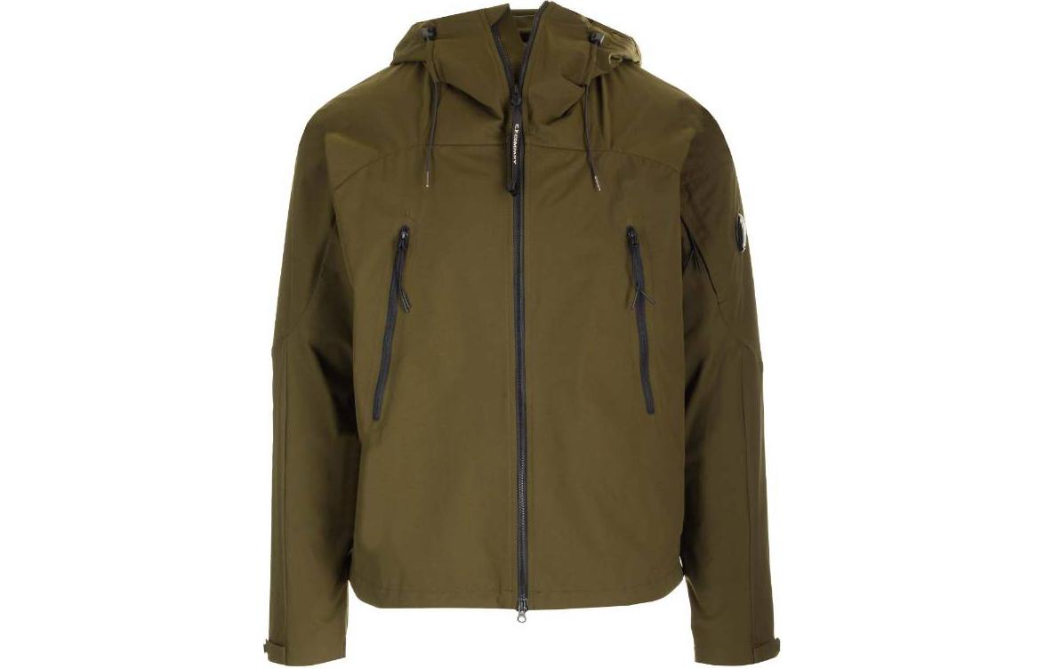 C.P. Company Pro-Tek Hooded Jacket Ivy Green Zip-Up Hoodie Jacket 16CMOW403A004117A683