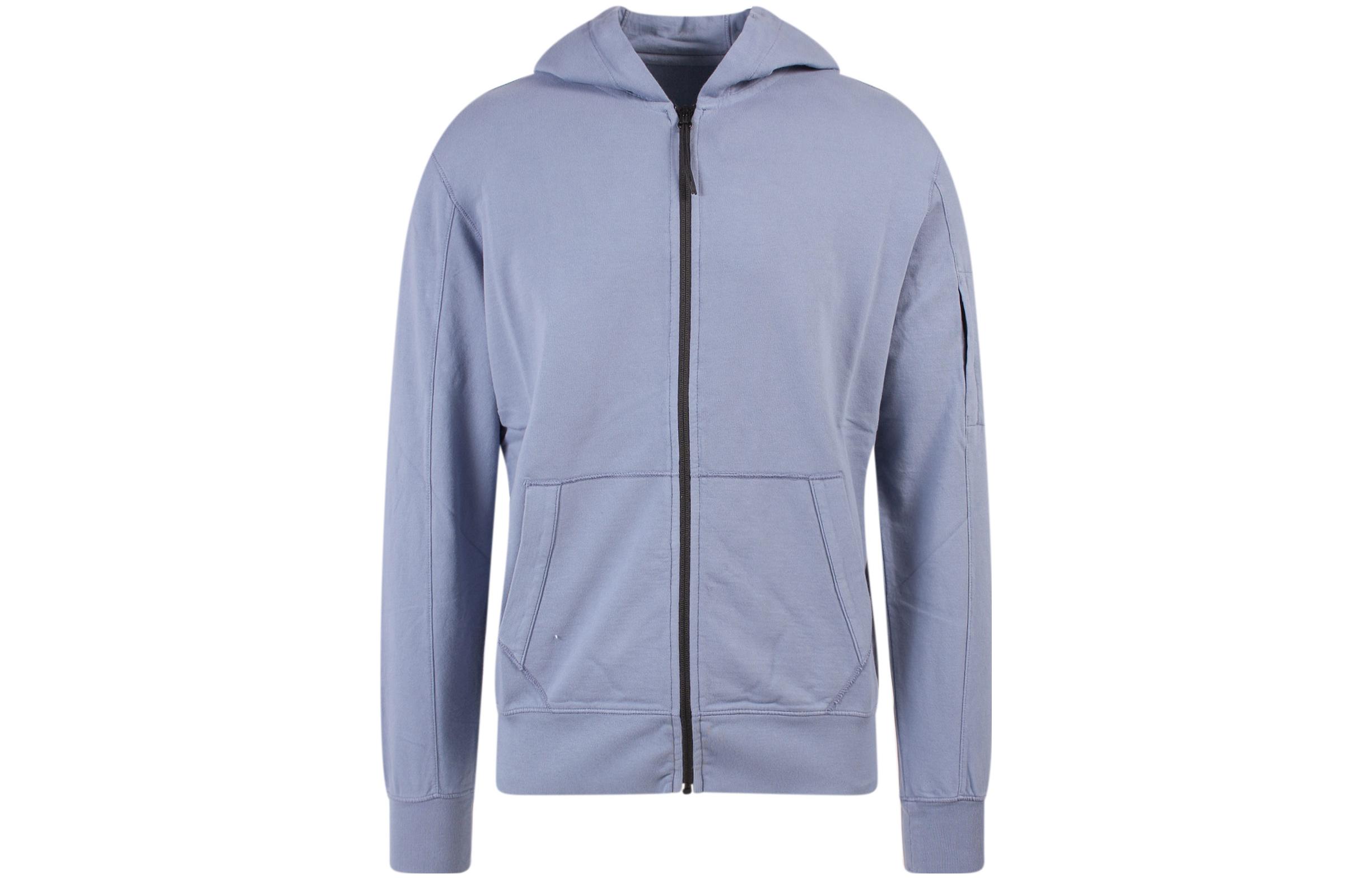 C.P. Company Purple Zip-Up Hoodie Jacket Plain Design 13CMSS077A002246G843