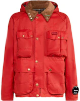 C.P. Company Red Jacket with Embroidered Logo Patch CSOW018A006240A456 C.P. Company Red Jacket with Embroidered Logo Patch CSOW018A006240A456