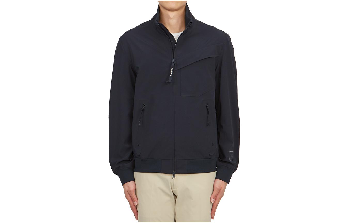 C.P. Company Relaxed Fit Zip-Up Shirt Jacket Navy Blue 15CLOW013A006578A888