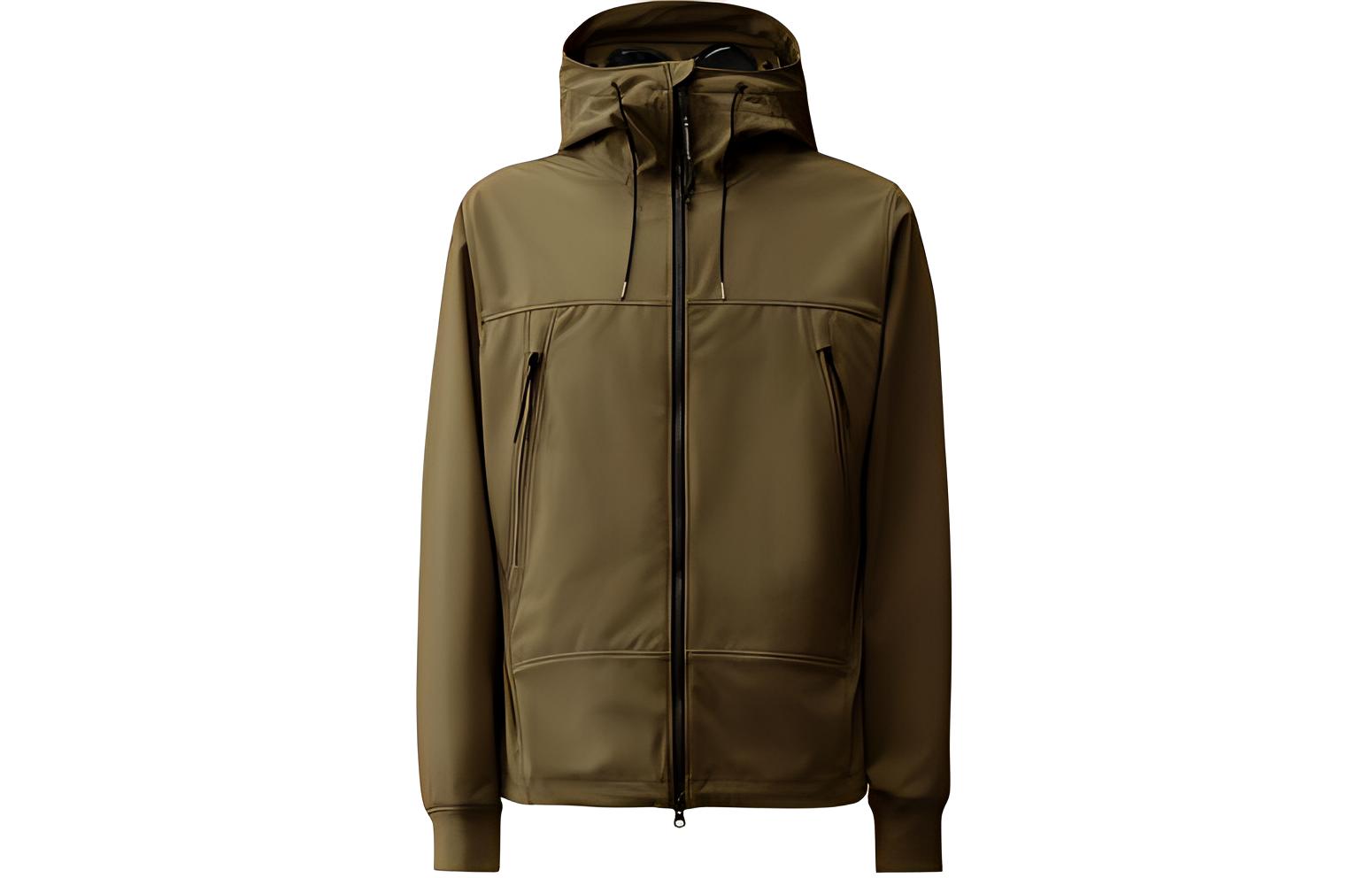 C.P. Company Shell-R Goggle Jacket Yellow Hooded Zip-Up Jacket 16CMOW002A005968A683