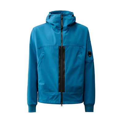C.P. Company Shell-R Hooded Jacket Blue Casual Zip-Up Hoodie 16CMOW008A005968A848