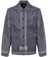 C.P. Company Single-Breasted Jacket with Letter Print Collar 15CMOW258A006594A999 C.P. Company Single-Breasted Jacket with Letter Print Collar 15CMOW258A006594A999