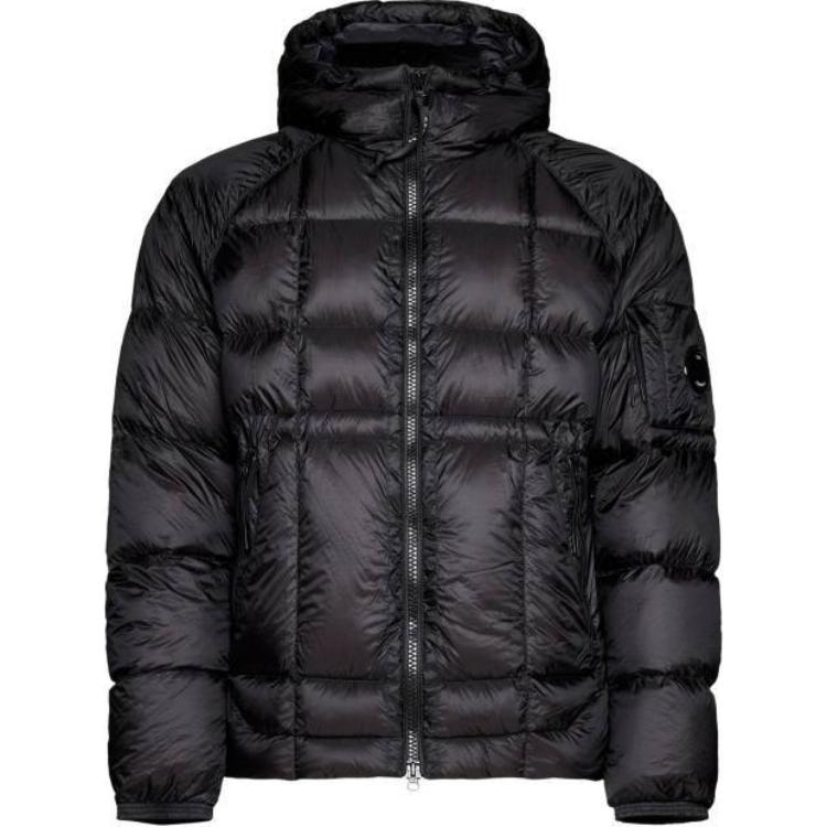 C.P. Company Slim Fit Black Hoodie Jacket 15CMOW211A006099A999