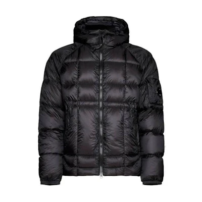 C.P. Company Slim Fit Black Hoodie Jacket 15CMOW211A006099A999