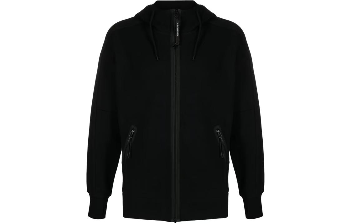 C.P. Company Slim Fit Hoodie Jacket Black 16CMSS082A005086W999