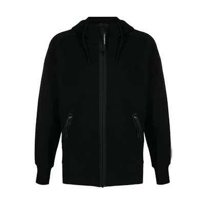 C.P. Company Slim Fit Hoodie Jacket Black 16CMSS082A005086W999