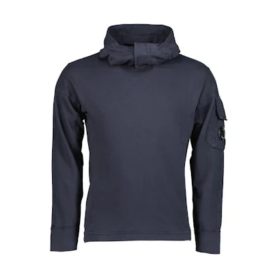 C.P. Company Slim Fit Navy Blue Hoodie 11CMSS137A002246G888