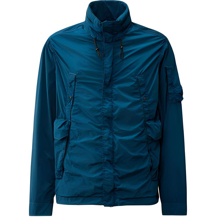 C.P. Company Slim Fit Stand Collar Jacket Dark Blue 16CMOW190A005864G848