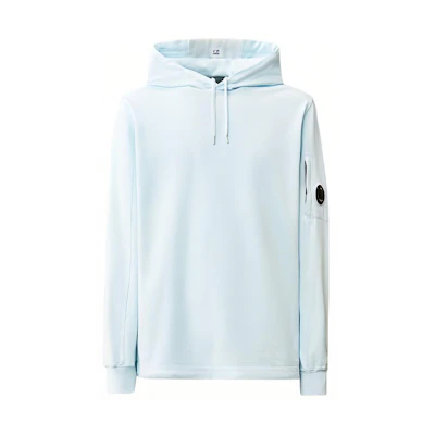 C.P. Company Solid Badge Patch Hoodie Blue 16CMSS033A002246G806