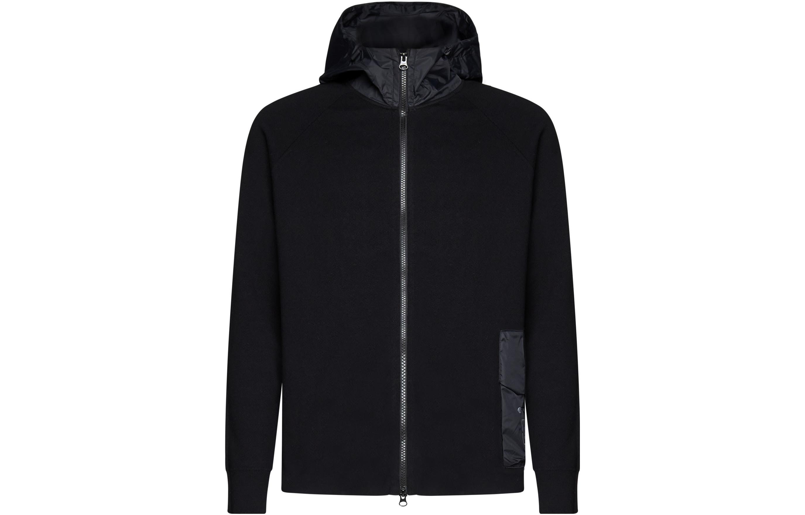 C.P. Company Solid Black Hooded Zip-Up Fitted Jacket 15CLKN021A006599A999