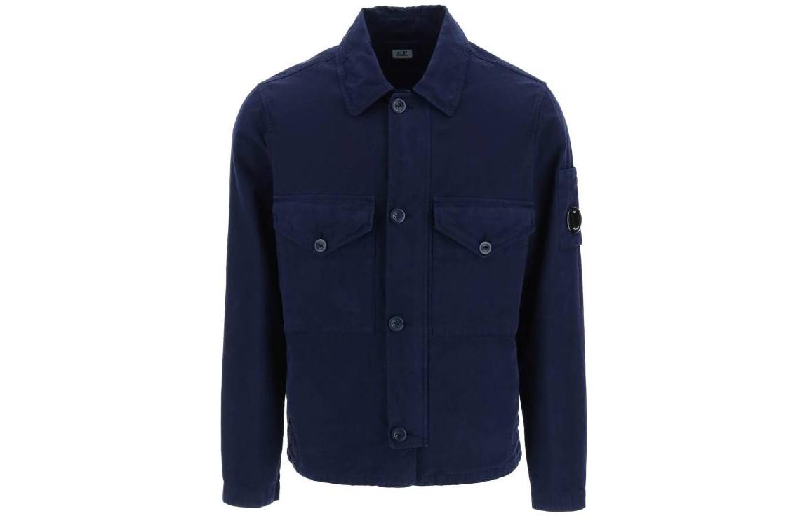 C.P. Company Solid Color Button-Up Collar Jacket 14CMOS247A006354G868