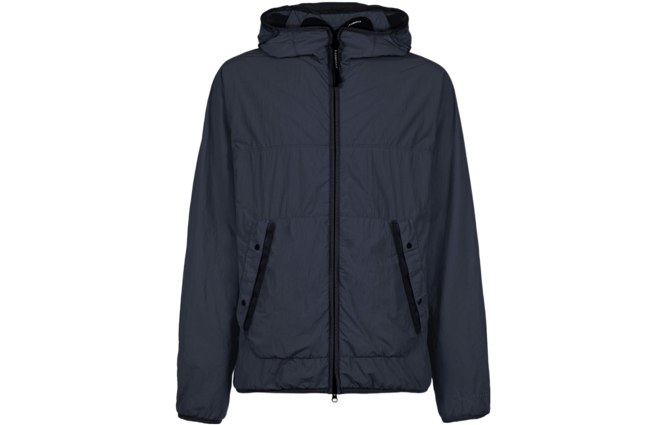 C.P. Company Solid Color Goggle Detail Zip Hoodie Jacket 13CMOW109A006124G888