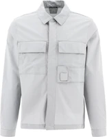 C.P. Company Solid Color Grey Square Collar Jacket 14CMSH072A006472A805 C.P. Company Solid Color Grey Square Collar Jacket 14CMSH072A006472A805