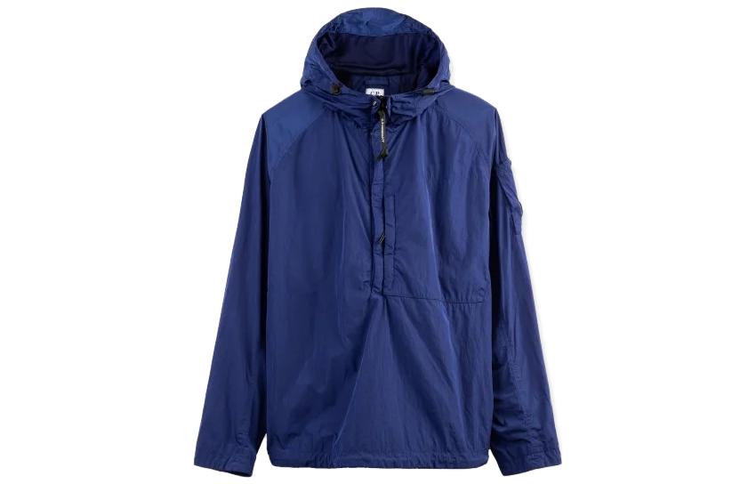 C.P. Company Solid Color Hooded Jacket Blue 11CMOS148A005904G878