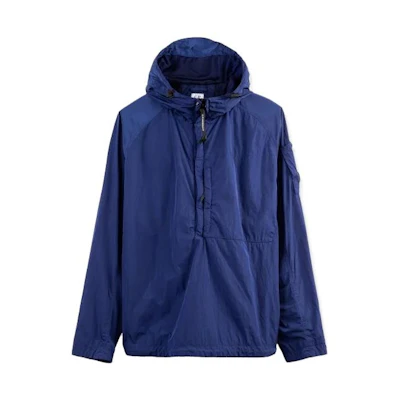 C.P. Company Solid Color Hooded Jacket Blue 11CMOS148A005904G878