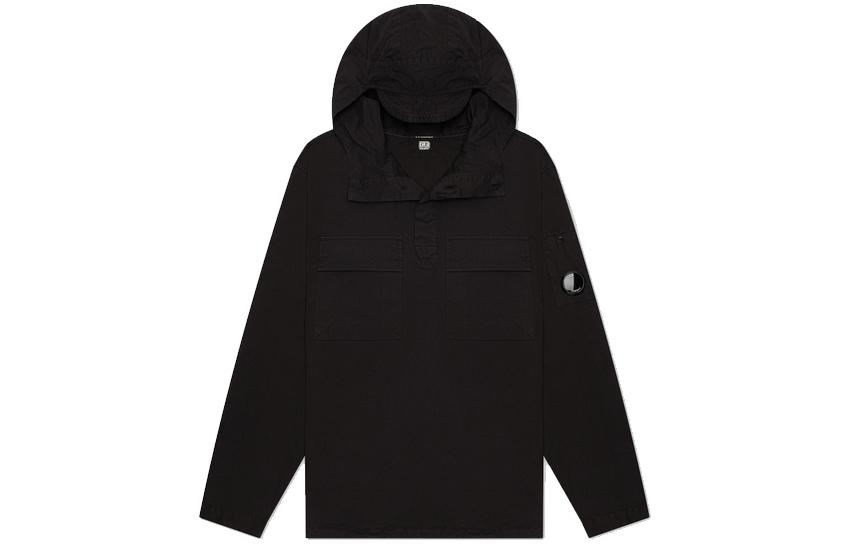 C.P. Company Solid Color Hooded Logo Jacket 10CMSH175A002824G999