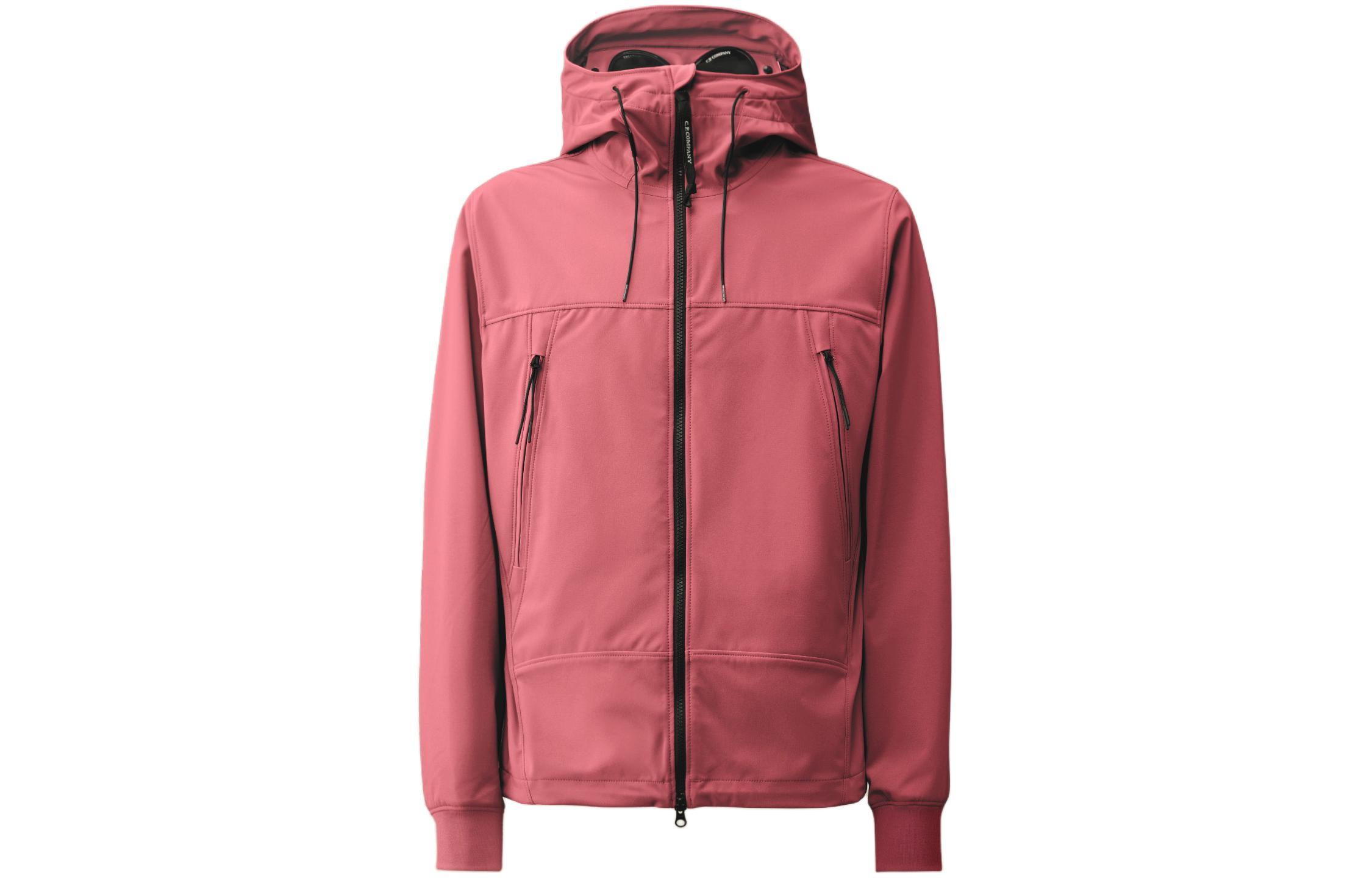 C.P. Company Solid Color Hooded Zip-Up Jacket Maroon 16CMOW002A005968A577