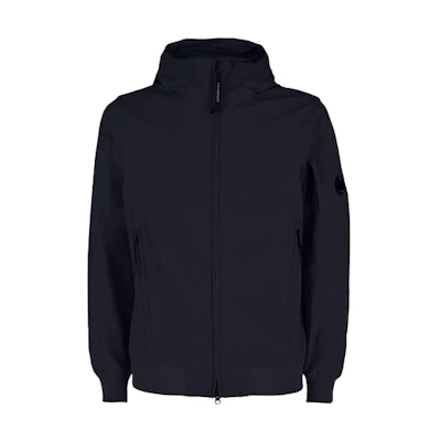C.P. Company Solid Color Hooded Zip Jacket - Navy Blue 12CMOW002A005968A888