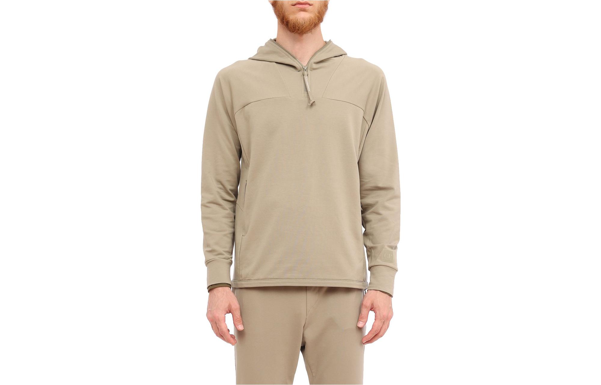 C.P. Company Solid Color Hoodie Beige 15CLSS038A006452W335