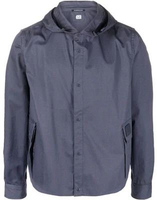 C.P. 컴퍼니 솔리드 컬러 후디 롱 슬리브 버튼 재킷 14CMSH073A006472A884 Buy C.P. 컴퍼니 솔리드 컬러 후디 롱 슬리브 버튼 재킷 14CMSH073A006472A884