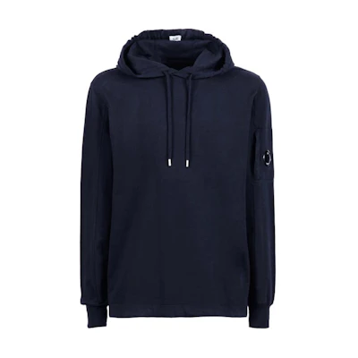 C.P. Company Solid Color Hoodie Navy Blue 11CMSS078A-002246G-888